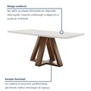 Ver imagem 7 de Conjunto Mesa Tampo Smart Plus Vidro Kyra 120CMX90CM 4 Cadeiras Arizona
