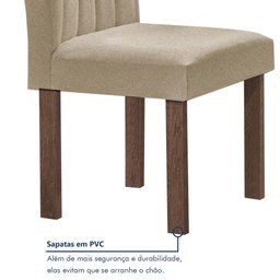 Conjunto Mesa Tampo Smart Plus Vidro Kyra 120cmx90cm 4 Cadeiras Arizona - 7