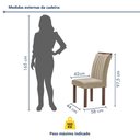 Ver imagem 5 de Conjunto Mesa Tampo Smart Plus Vidro Kyra 120CMX90CM 4 Cadeiras Arizona