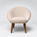 Ver imagem 5 de Poltrona Decorativa para Sala de Jantar Tecido Veludo Premium Estrutura Resistente Pés Palito