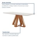 Ver imagem 6 de Conjunto Mesa Tampo Smart Plus Vidro Kyra 120cmx90cm 4 Cadeiras Arizona