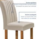 Ver imagem 7 de Conjunto Mesa Tampo Smart Plus Vidro Kyra 120cmx90cm 4 Cadeiras Arizona