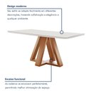 Ver imagem 5 de Conjunto Mesa Tampo Smart Plus Vidro Kyra 120cmx90cm 4 Cadeiras Arizona