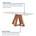 Ver imagem 5 de Conjunto Mesa Tampo Smart Plus Vidro Kyra 120CMX90CM 4 Cadeiras Arizona
