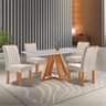 Conjunto Mesa Tampo Smart Plus Vidro Kyra 120cmx90cm 4 Cadeiras Arizona - 2