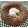 Cama Caminha Nuvem Cao Gato Cachorro Pet Donut 60cm Pelucia Macio Rosquinha Confortavel Animal de Es - 9