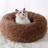 Cama Caminha Nuvem Cao Gato Cachorro Pet Donut 60cm Pelucia Macio Rosquinha Confortavel Animal de Es - 5
