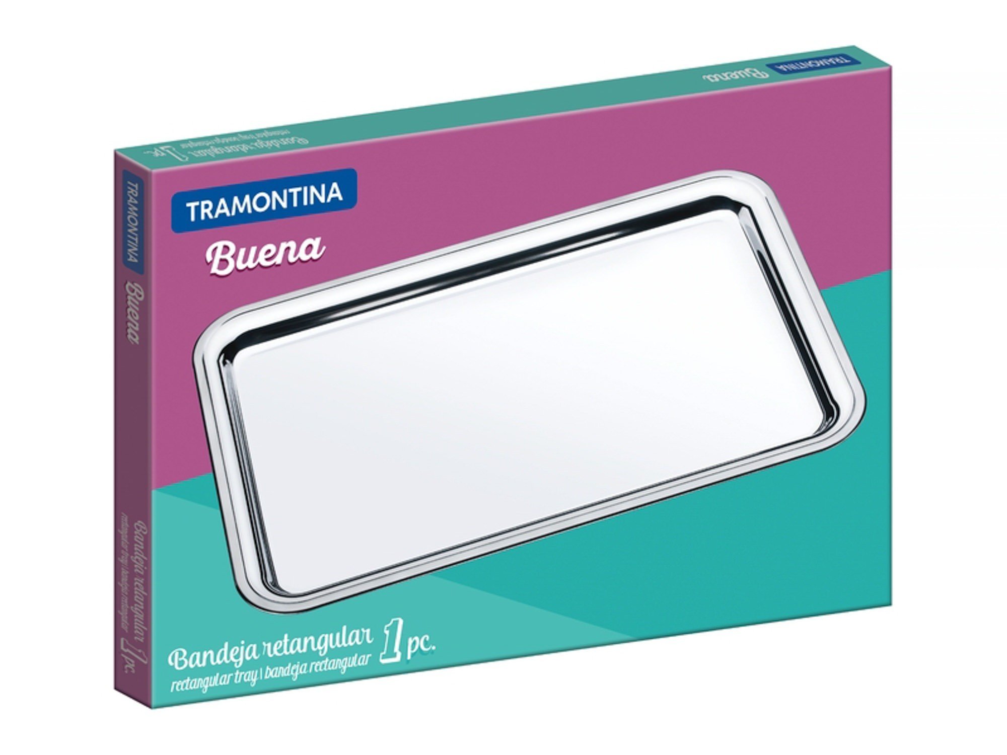 Plateau Service Tramontina Buena 40cm - Inox 18/10 Brillant, Lave-vaisselle
