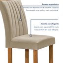 Ver imagem 7 de Conjunto Mesa Tampo Smart Plus Vidro Kyra 120cmx90cm 4 Cadeiras Arizona