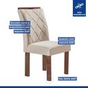 Ver imagem 5 de Conjunto Mesa Tampo Smart Plus Kyra 120cmx90cm 4 Cadeiras Arthus