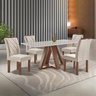 Conjunto Mesa Tampo Smart Plus Kyra 120cmx90cm 4 Cadeiras Arthus - 1