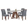 Conjunto Mesa Tampo Smart Plus Kyra 120cmx90cm 4 Cadeiras Arthus - 2