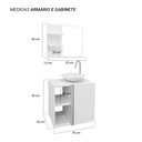 Ver imagem 3 de Armário para banheiro Branco e Cuba com Espelheira Harpia
