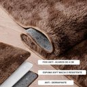 Ver imagem 2 de Jogo Tapete Passadeira Quarto 2 Uni Mescl Marrom 50 X 140 Cm