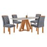 Conjunto Mesa Tampo Smart Plus Kyra 120cmx90cm 4 Cadeiras Arthus - 11