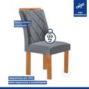 Ver imagem 5 de Conjunto Mesa Tampo Smart Plus Kyra 120CMX90CM 4 Cadeiras Arthus
