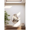 Ver imagem 7 de Espelho Orgânico Sierra em Lamina Natural de Madeira 91x70