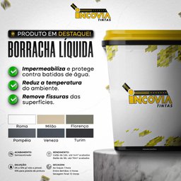 Borracha Liquida Turim - Grafite - 3,6l - 7