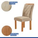 Ver imagem 7 de Conjunto Mesa Tampo Smart Plus Kyra 120CMX90CM 4 Cadeiras Arthus