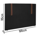 Ver imagem 4 de Kit Cabeceira e Calçadeira Baú para Cama Box Casal King Size 195cm Bouclê - Sofa Store:bouclê Preto
