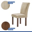 Ver imagem 6 de Conjunto Mesa Tampo Smart Plus Vidro Kyra 120cmx90cm 4 Cadeiras Canela