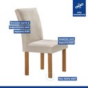 Ver imagem 4 de Conjunto Mesa Tampo Smart Plus Vidro Kyra 120cmx90cm 4 Cadeiras Canela