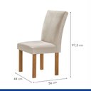 Ver mais imagens de Conjunto Mesa Tampo Smart Plus Vidro Kyra 120CMX90CM 4 Cadeiras Canela