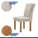 Ver imagem 6 de Conjunto Mesa Tampo Smart Plus Vidro Kyra 120cmx90cm 4 Cadeiras Canela