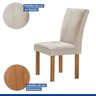 Conjunto Mesa Tampo Smart Plus Vidro Kyra 120cmx90cm 4 Cadeiras Canela - 6