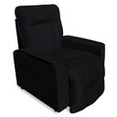 Ver imagem 3 de Poltrona do Papai Reclinável Confortável Manual Comfort Veludo Preto - Montanaris Decor