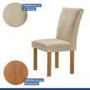 Ver imagem 6 de Conjunto Mesa Tampo Smart Plus Vidro Kyra 120cmx90cm 4 Cadeiras Canela