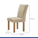Ver mais imagens de Conjunto Mesa Tampo Smart Plus Vidro Kyra 120CMX90CM 4 Cadeiras Canela