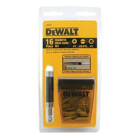 Jogo de Bits Dewalt C/guia Magnetico C/16pcs