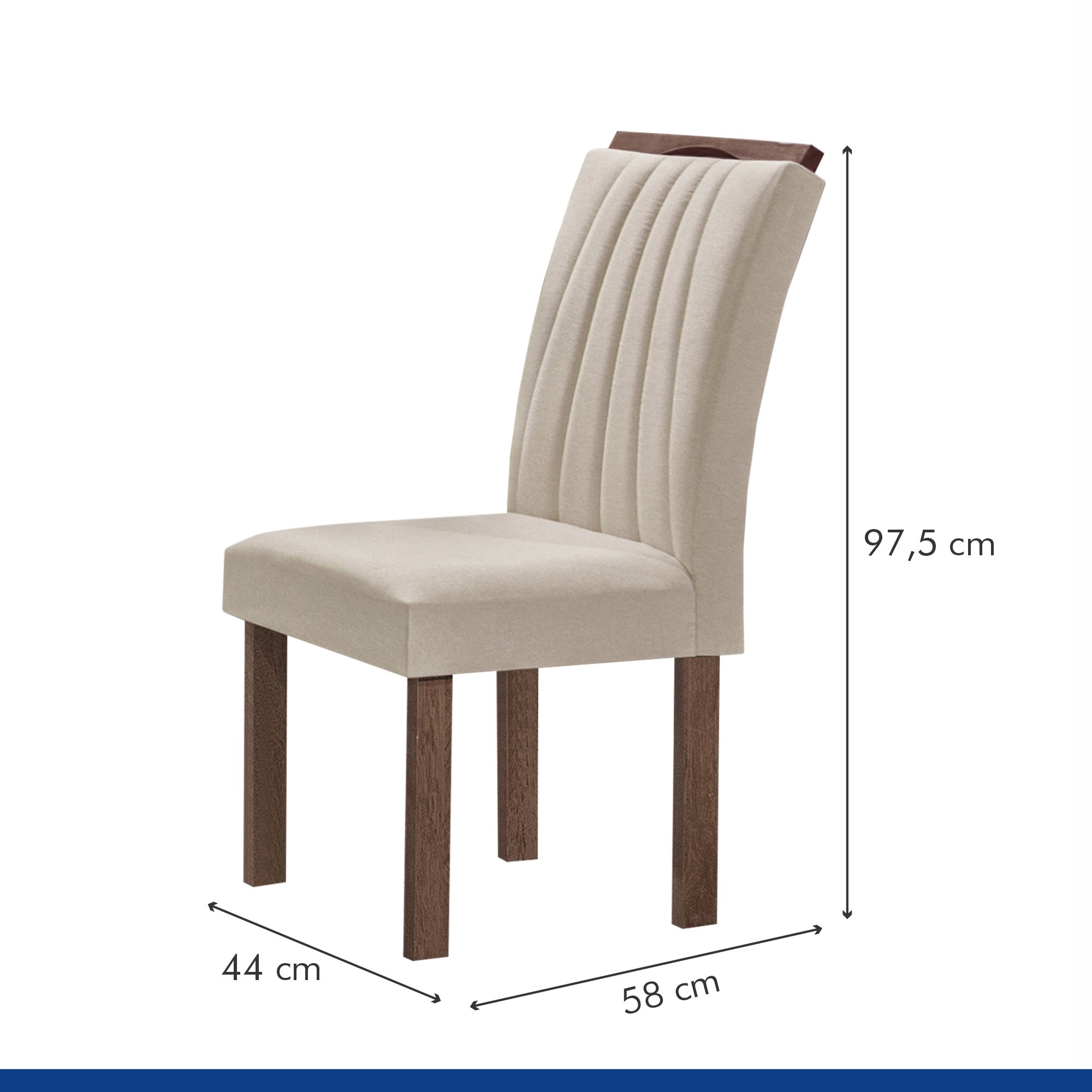 Conjunto Mesa Tampo Smart Plus Vidro Kyra 170cmx90cm 6 cadeiras Arizona - 9