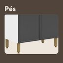 Ver imagem 6 de Armário de Aço 6 Portas 2 Vidros Grafite Bella Bertolini