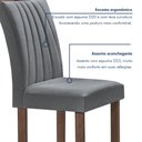 Ver imagem 7 de Conjunto Mesa Tampo Smart Plus Vidro Kyra 170cmx90cm 6 cadeiras Arizona