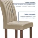 Ver imagem 7 de Conjunto Mesa Tampo Smart Plus Vidro Kyra 170cmx90cm 6 cadeiras Arizona