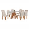 Conjunto Mesa Tampo Smart Plus Vidro Kyra 170cmx90cm 6 cadeiras Arizona - 15
