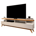 Ver imagem 2 de Rack para Sala TV 70 Polegadas Vivare 1.8 Wood Moderno Off White/Freijo