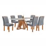 Conjunto Mesa Tampo Smart Plus Vidro Kyra 170cmx90cm 6 cadeiras Arizona - 15