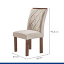 Ver mais imagens de Conjunto Mesa Tampo Smart Plus Vidro Kyra 170CMX90CM 6 Cadeiras Arthus