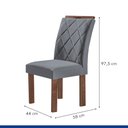 Ver mais imagens de Conjunto Mesa Tampo Smart Plus Vidro Kyra 170CMX90CM 6 Cadeiras Arthus