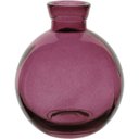 Ver imagem 1 de Vaso Garrafa Decorativo de Vidro Roxo 9x7x7cm Enfeite Sala Mesa Estante Aparador