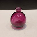 Ver imagem 5 de Vaso Garrafa Decorativo de Vidro Roxo 9x7x7cm Enfeite Sala Mesa Estante Aparador