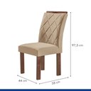 Ver mais imagens de Conjunto Mesa Tampo Smart Plus Vidro Kyra 170CMX90CM 6 Cadeiras Arthus