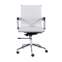 Ver imagem 3 de Kit 4 Cadeiras de Escritório Executiva Giratória Pu Branco