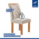 Ver mais imagens de Conjunto Mesa Tampo Smart Plus Vidro Kyra 170CMX90CM 6 Cadeiras Arthus