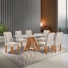 Conjunto Mesa Tampo Smart Plus Vidro Kyra 170cmx90cm 6 Cadeiras Arthus - 1