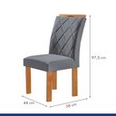 Ver mais imagens de Conjunto Mesa Tampo Smart Plus Vidro Kyra 170CMX90CM 6 Cadeiras Arthus