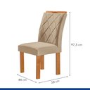 Ver mais imagens de Conjunto Mesa Tampo Smart Plus Vidro Kyra 170CMX90CM 6 Cadeiras Arthus